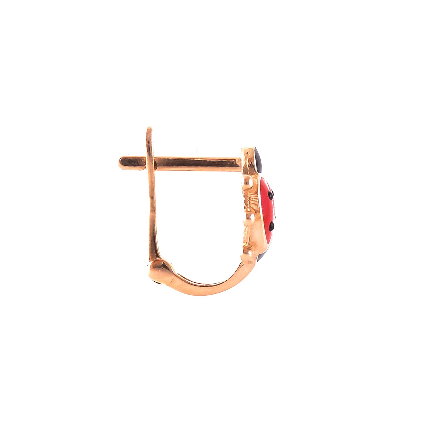 One gold earring
