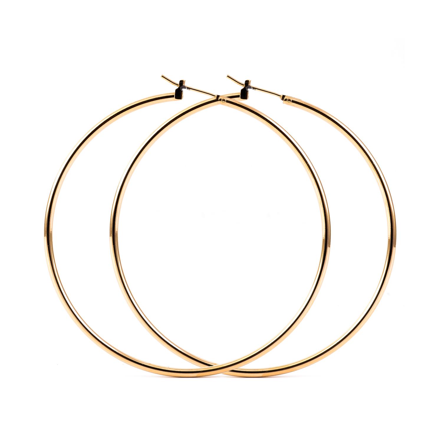 Позолоченные серьги