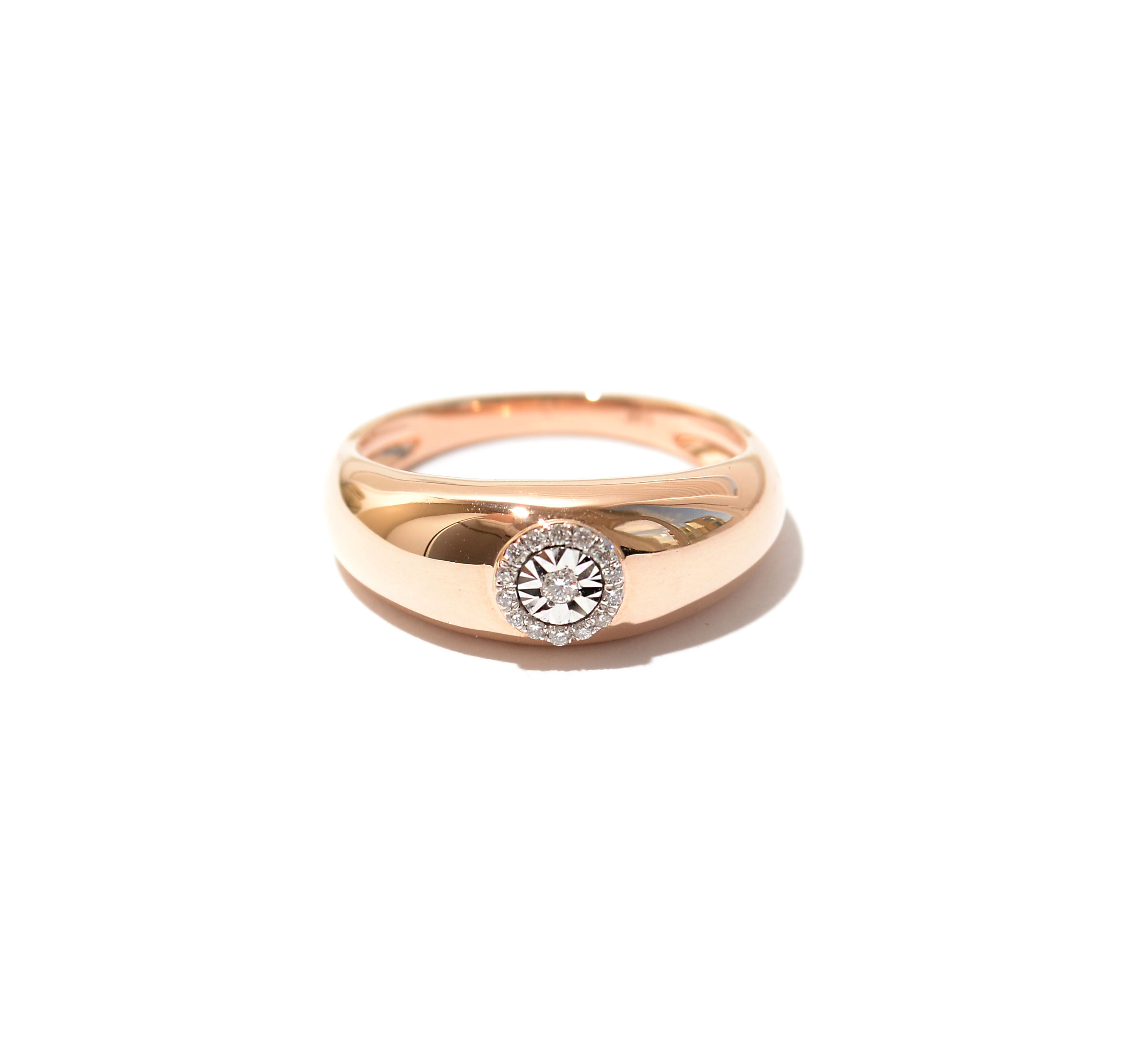 Gold diamond ring