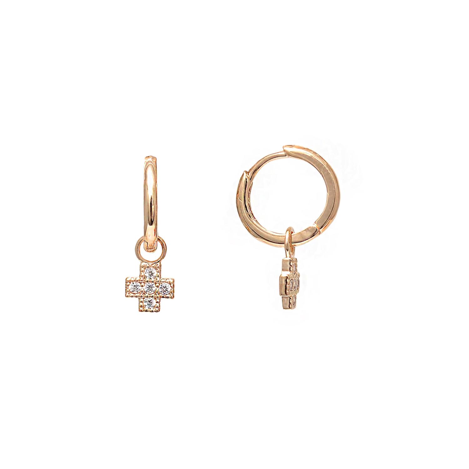 Gold plated earrings