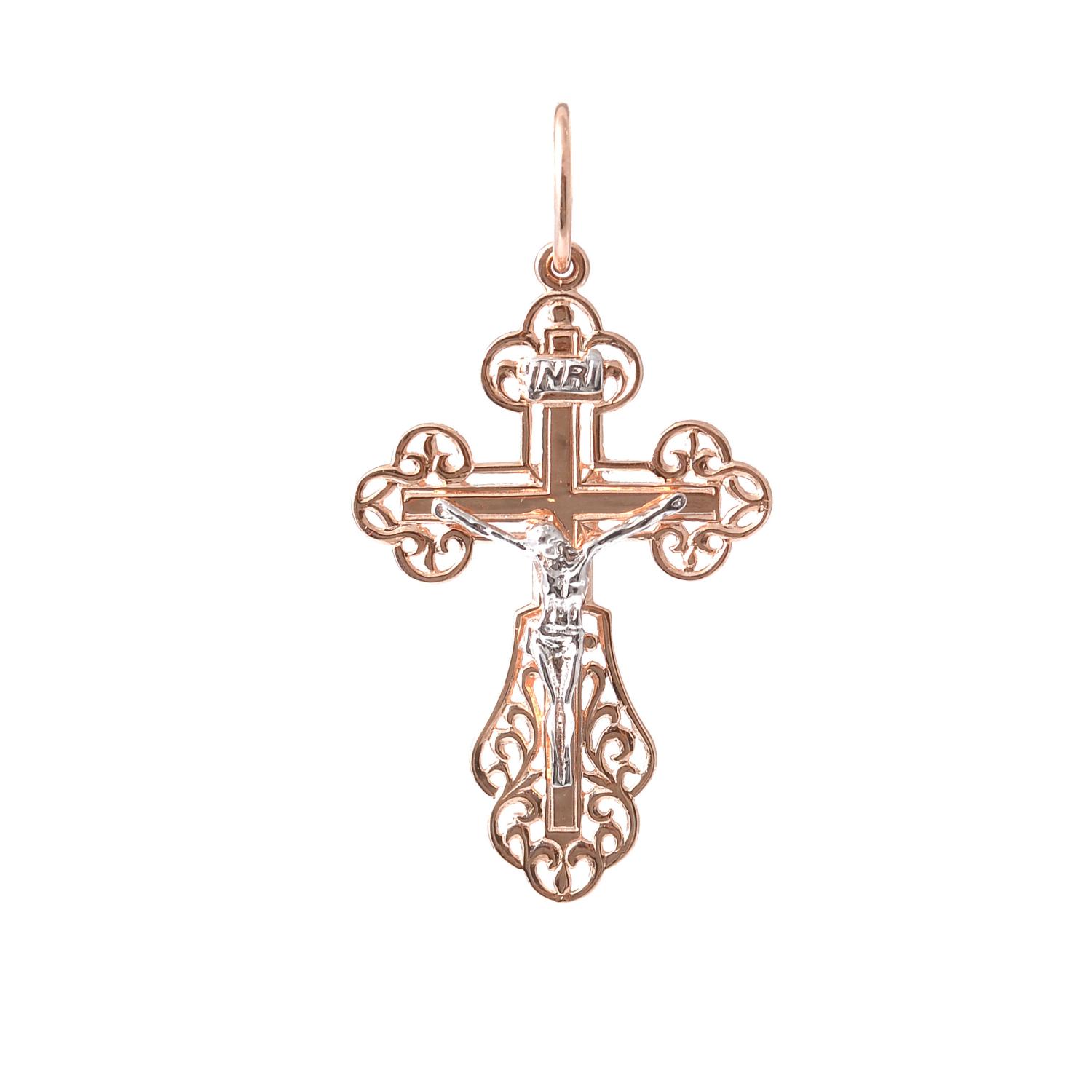 Gold orthodox crucifix