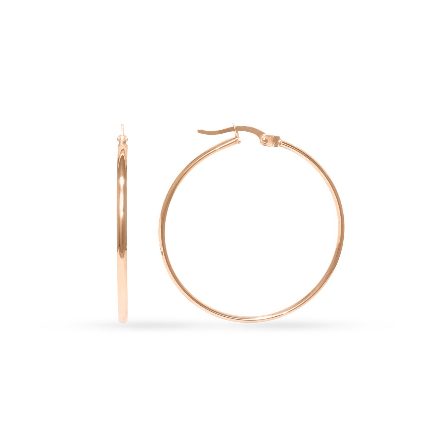 Gold hoop earrings