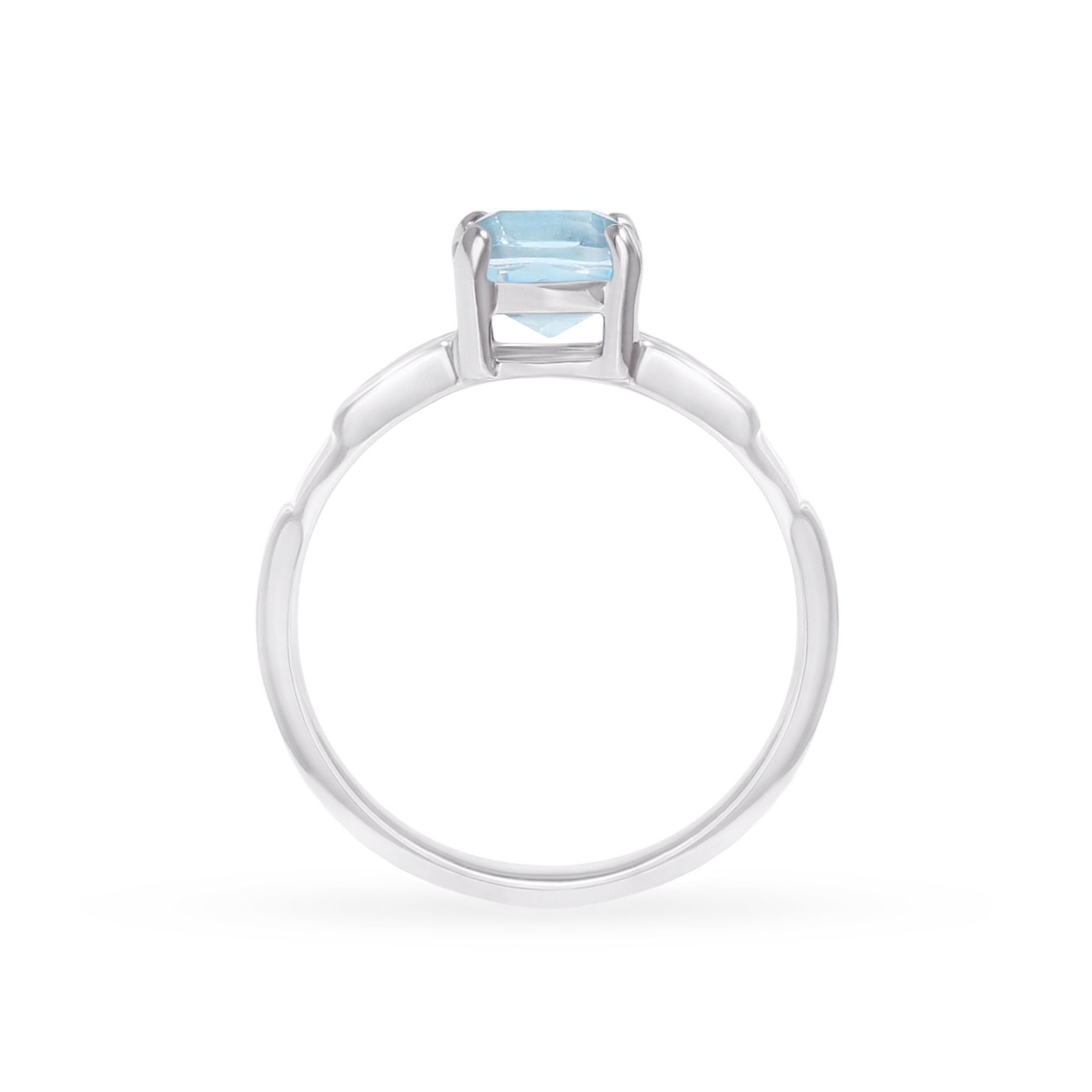  Silver ring with topaz