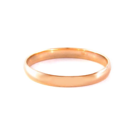 Classic red gold wedding ring