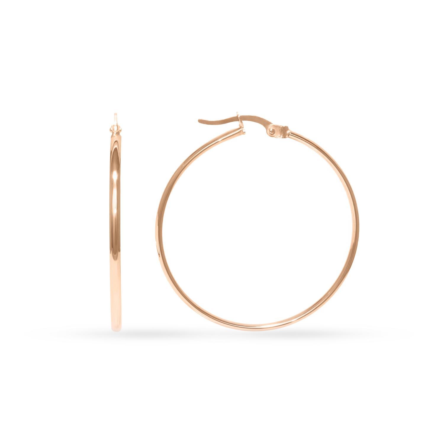 Gold hoop earrings