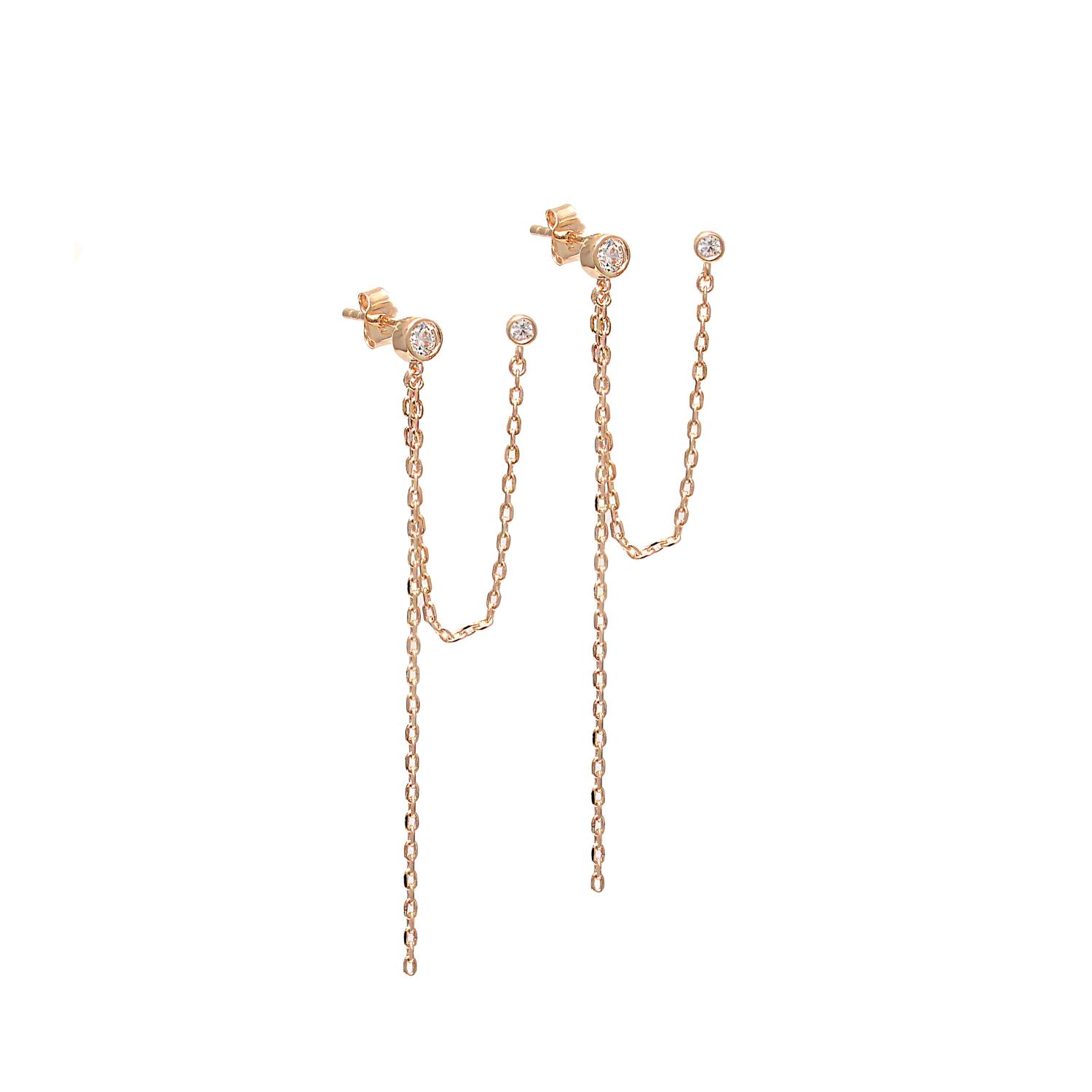 Gold plated earrings